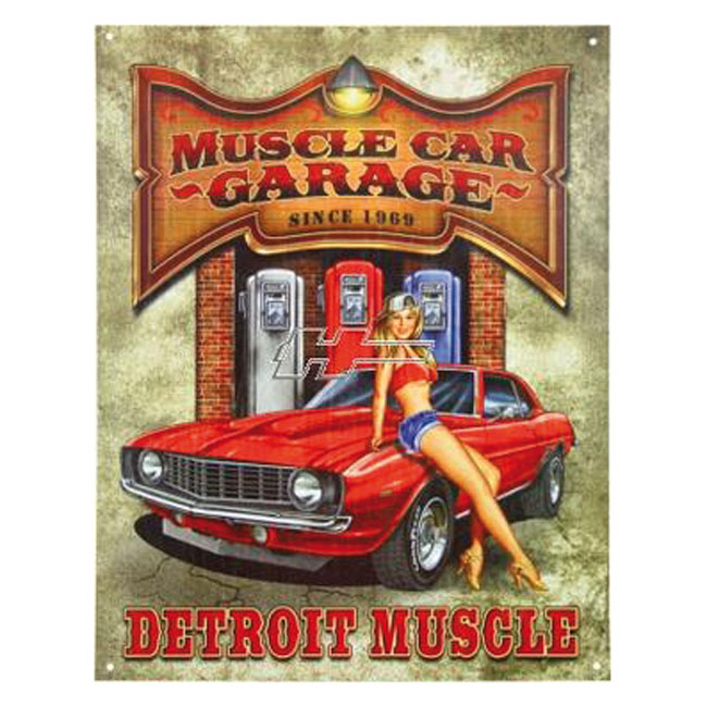 www.us-car-teile-center.de - BLECHSCHILD MUSCLE CAR