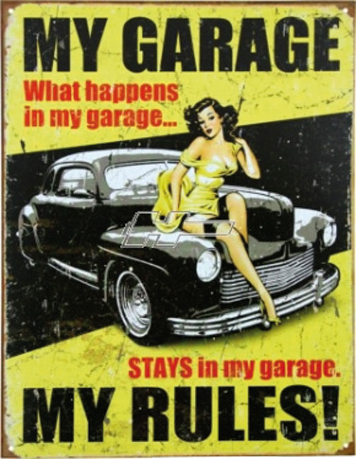 www.us-car-teile-center.de - BLECHSCHILD MY GARAGE